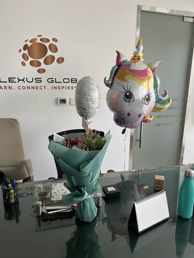 our office, our balloon