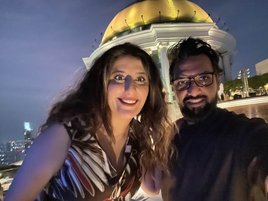 golden dome night