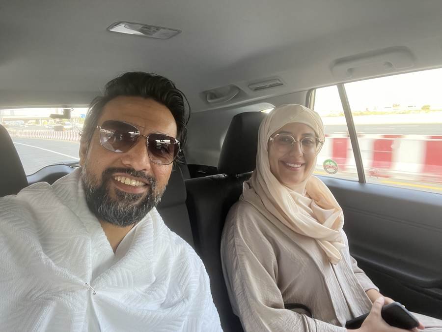 on the way