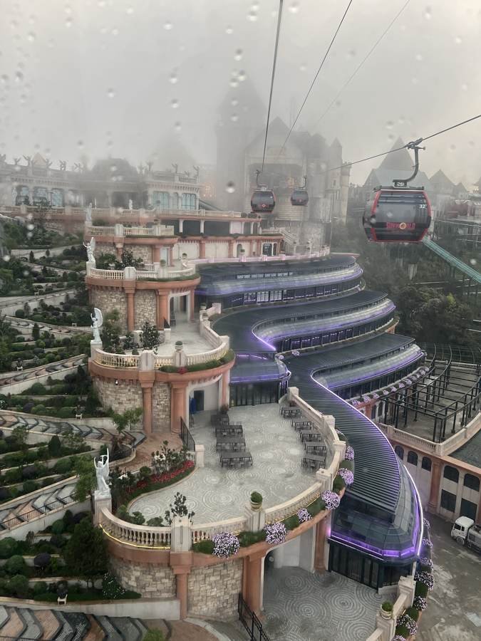 cable car above the mist