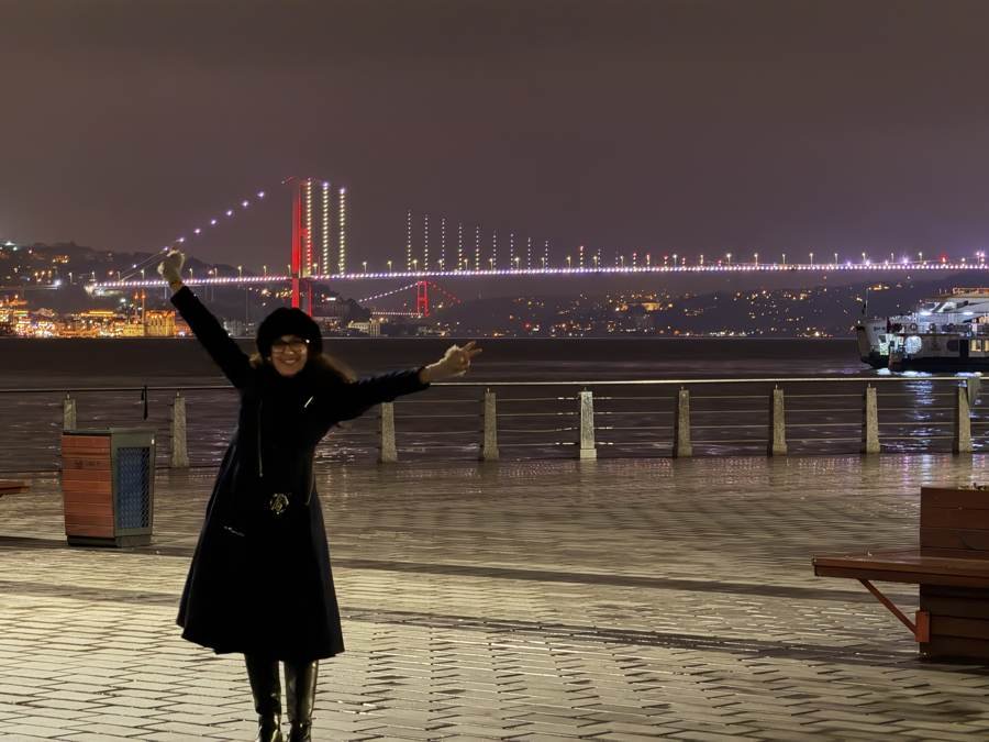 Bosphorus bridge, arms out