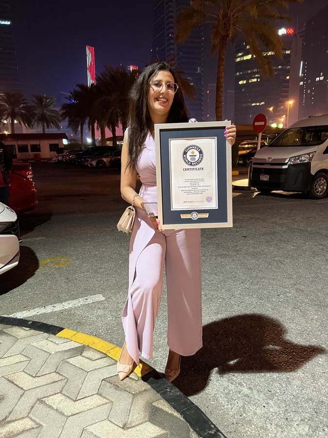 a Guinness World Record, Bahrain, December 2023