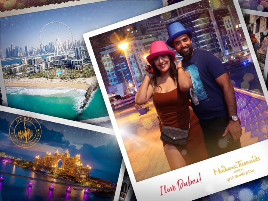 I love Dubai, top hats on